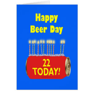 22.º cumpleaños feliz del Día de la Cerveza