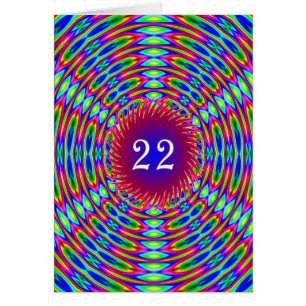 22.º Cumpleaños Resumen Trippy Swirls