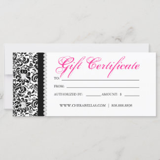 232 Regalo Card Salon Spa Mascara Rosa Joyería Cor