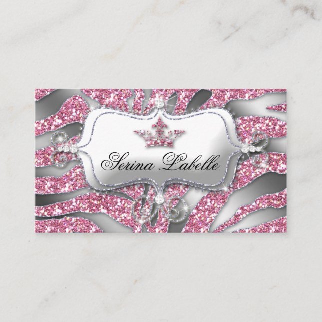 232 Sparkle Jewelry Tarjeta de presentación Zebra  (Anverso)
