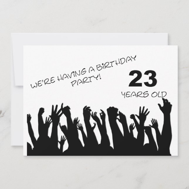 23.ª invitación a fiesta con multitudes aclamadas (Anverso)