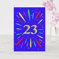 23.ª Tarjeta de Explosión de Cumpleaños