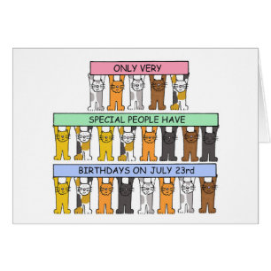 23 de julio Personalizados gatos