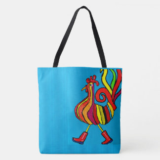 245 - Rooster con botas - Bolsa Tote