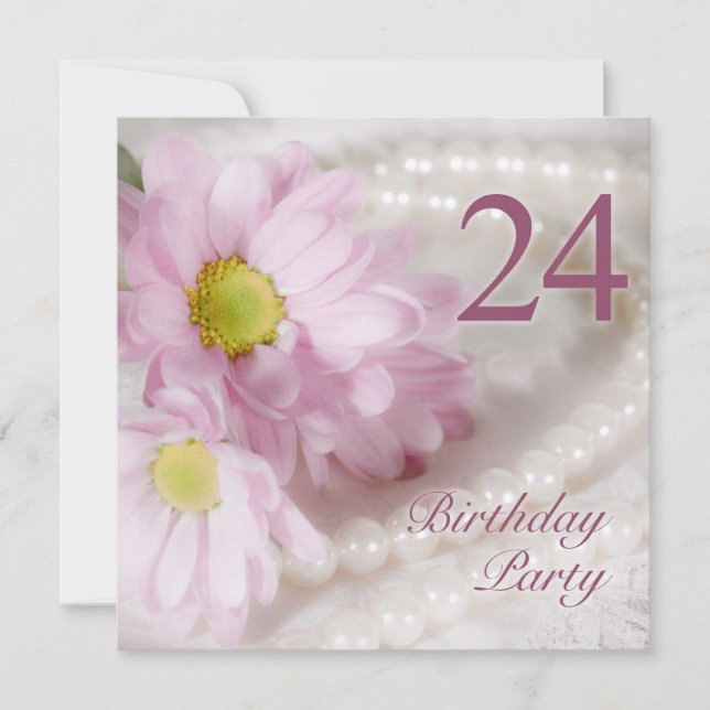 24.ª invitación a la fiesta de cumpleaños con mari (Anverso)