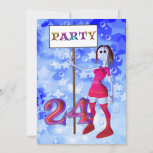 24.ª invitación a la junta de cartas de la fiesta 