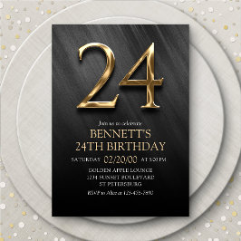 24.ª invitación de cumpleaños