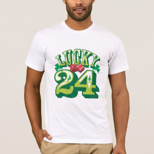 24 camisetas afortunada