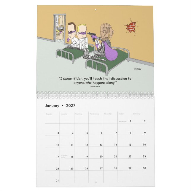 24 mes LDS misionario calendario comienzo julio de (Jan 2027)