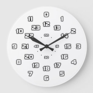 24 relojes del análogo de la hora