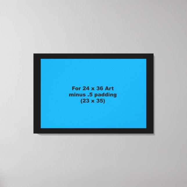 24 x 36 Ajuste horizontal de plantilla de lienzo g (Anverso)