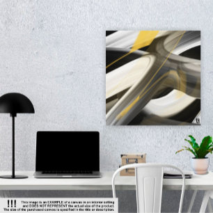 24x24" Tendencia Resumen de lienzo de arte Oro bla