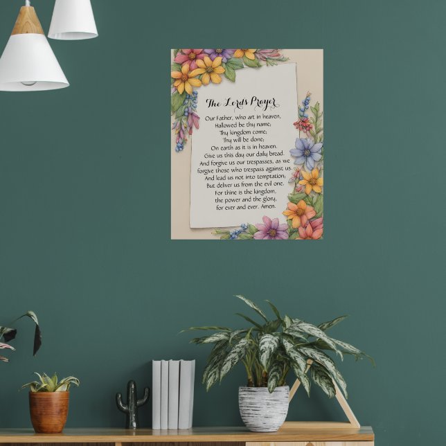 24x30 Impresión del Poster de oración del Señor (Salón 1)