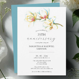 25º Aniversario Boda Invitaciones Floral