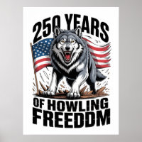 250 Años de Arte de Lobo de Libertad Aullante