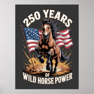 250 Años de Poder del Caballo Salvaje Mustang Arte