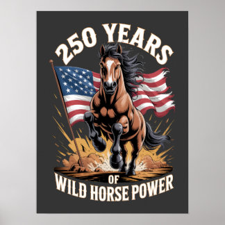 250 Años de Poder del Caballo Salvaje Mustang Arte