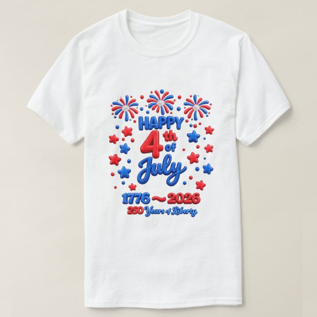 250 Años EE. UU. -18a Camiseta (Diseño del anverso)