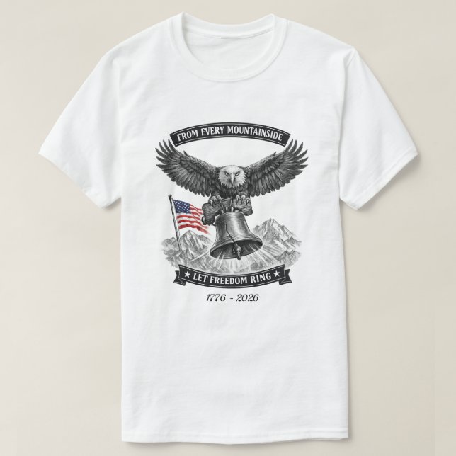 250 Años EE. UU. -28a Camiseta (Diseño del anverso)
