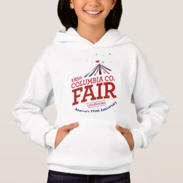 250 Niños Sudadera con capucha blanca/gris