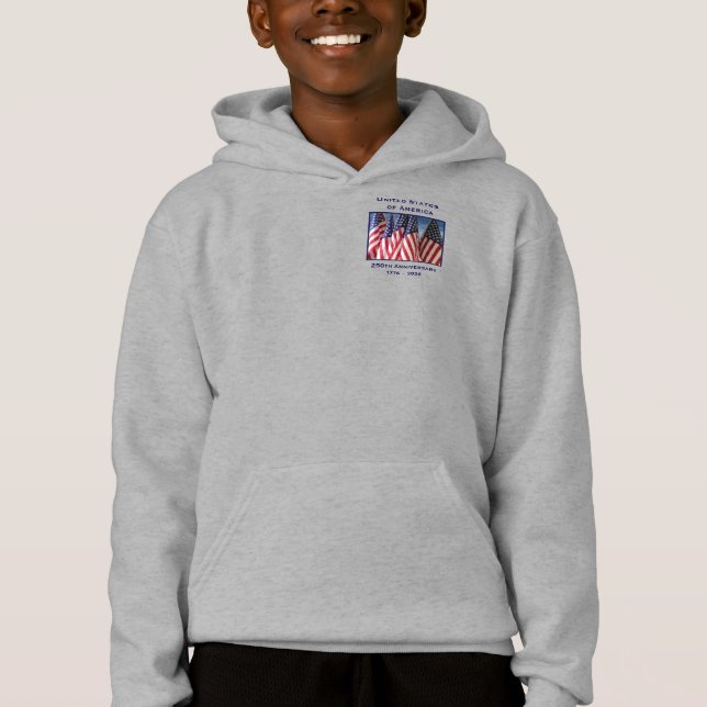 250th Anniversary USA Patriotic Pullover Hoodie (Anverso)