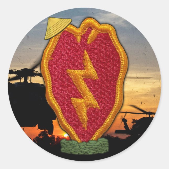 25.ª división de infantería vietnam Pegatinas de p (Anverso)