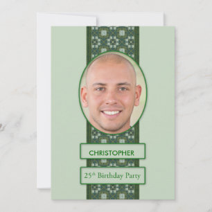 25.ª Invitación a la fiesta de cumpleaños + nombre