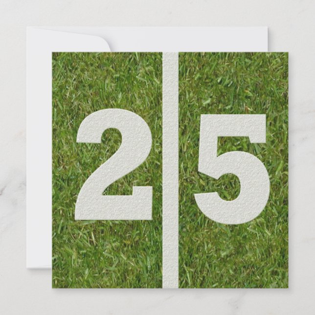 25.ª invitación de cumpleaños (Anverso)