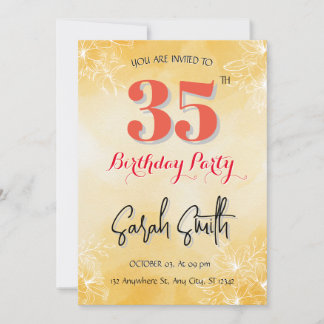 25.ª invitación de cumpleaños