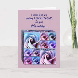 25.ª Tarjeta BIrthday - Caja de regalo para Rosas