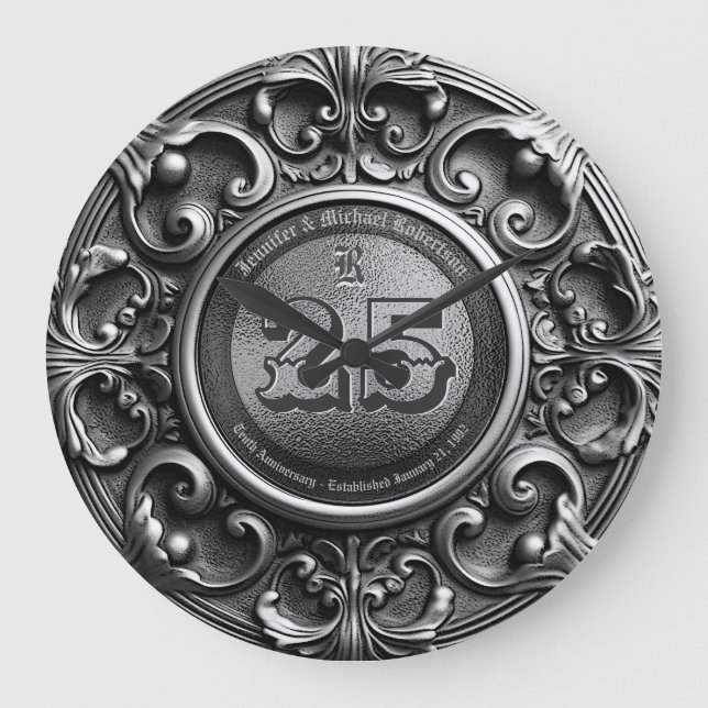 25.º gran reloj de plata en aniversario de cosecha (Anverso)