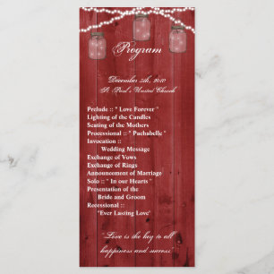 25 4x9 Programa de Bodas Mason Jar String Lights W