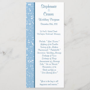 25 4x9 Programa de Bodas Navidades Blue de inviern