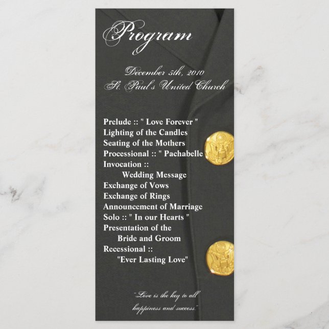 25 4x9 Programa de Bodas RMY VESTIR VERDES UNIFORM (Anverso)