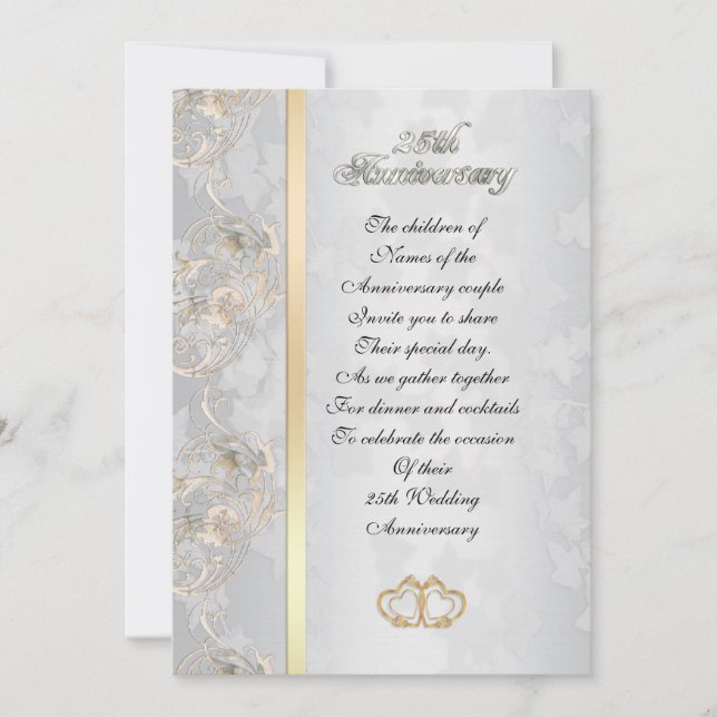 25° aniversario de la invitación de los padres (Anverso)