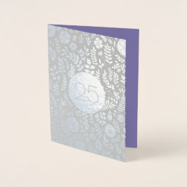 25° Aniversario de Plata Tarjetas de felicitación 