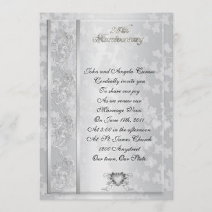 25 Aniversario invitación renovación elegante