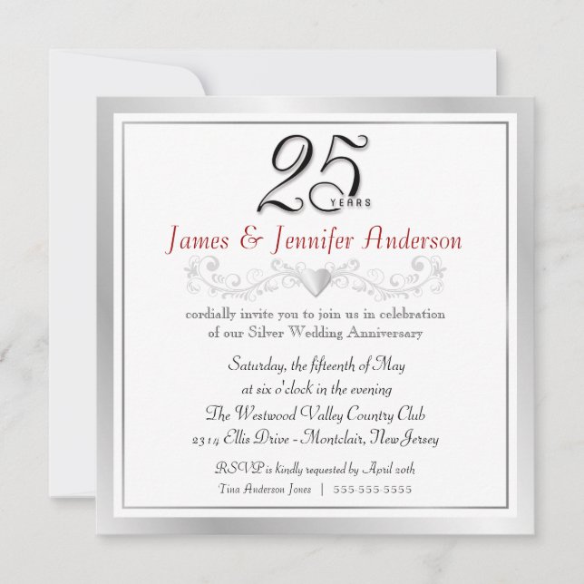 25° Aniversario invitaciones a Plaza Plata (Anverso)