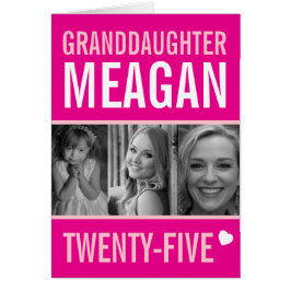 25 años tres fotos nieta rosa