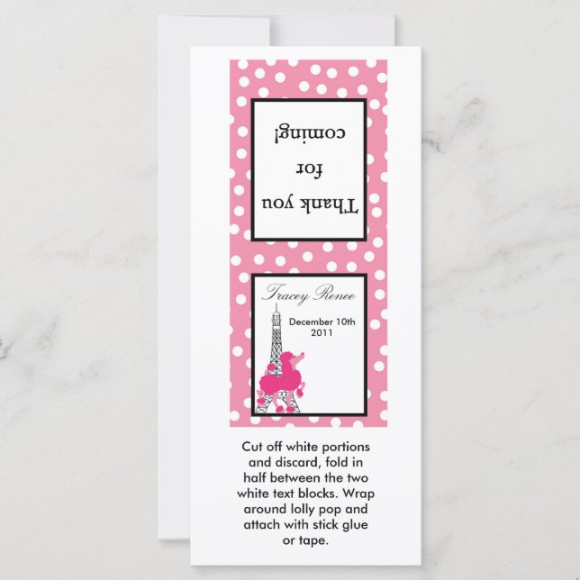 25 caniculos rosados de topper de langosta en Parí (Anverso)