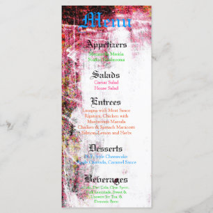 25 Cartas De Menú Neon Grunge Color De Rasca Calie