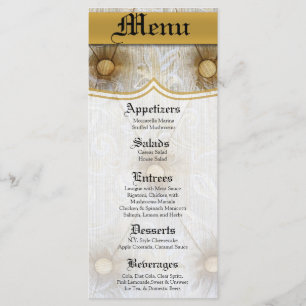 25 Cartas De Menú Vintage Pintuck Fabric Taylored 