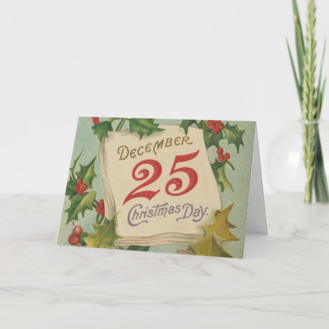 25 de diciembre día de navidad (Anverso)