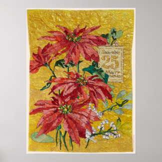 25 de diciembre | Flor de Nochebuena Dorada© Arte