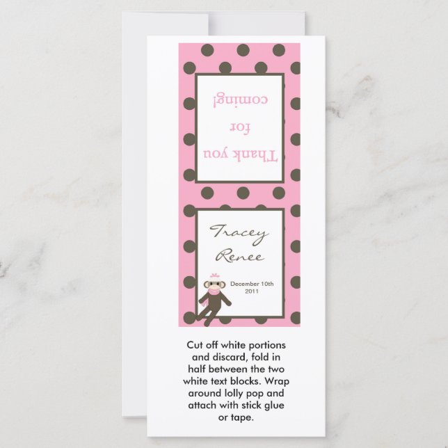 25 Mono De Choque Rosa De 25 Lollipop (Anverso)