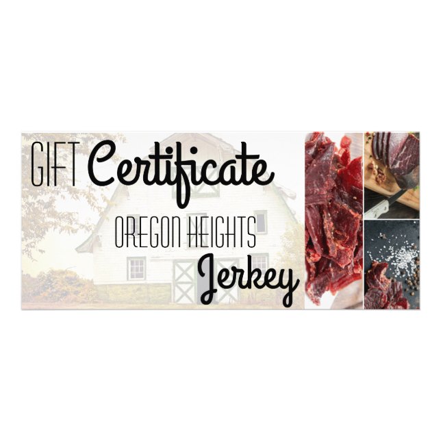 25 Pack Certificado de regalo para empresas Sunset (Frente)