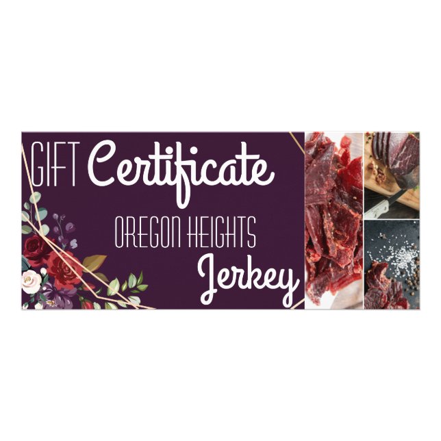 25 Pack Rosa de certificado de regalo de empresa P (Frente)