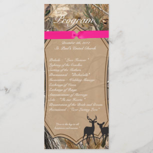 25 Programa de Bodas 4x9 Cazadores Camo Camoflauge