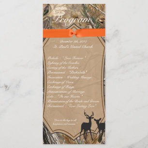 25 Programa de Bodas 4x9 Cazadores Camo Camoflauge