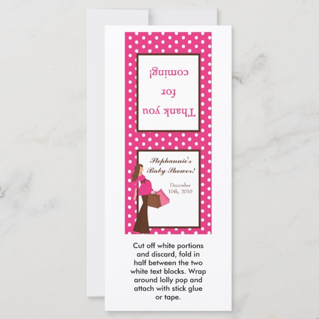 25 puntos de Polka de la mamá de los machos rosado (Anverso)